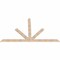 Ekena Millwork Saratoga Smooth Timber Gable Bracket, Douglas Fir, 108"W x 63"H x 1 1/2"D x 5 1/2"F, 14/12 Pitch GBW108X63X0206SAR00SDF - alternate 5